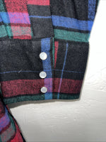 New Men’s Multicolor Plaid ELY cattleman Pearl Snap Long Sleeve Shirt. 2XL G-80