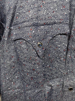 New Men’s Tem Tex Blue Jean Long Sleeve Pearl Snap 15 Medium AA-74