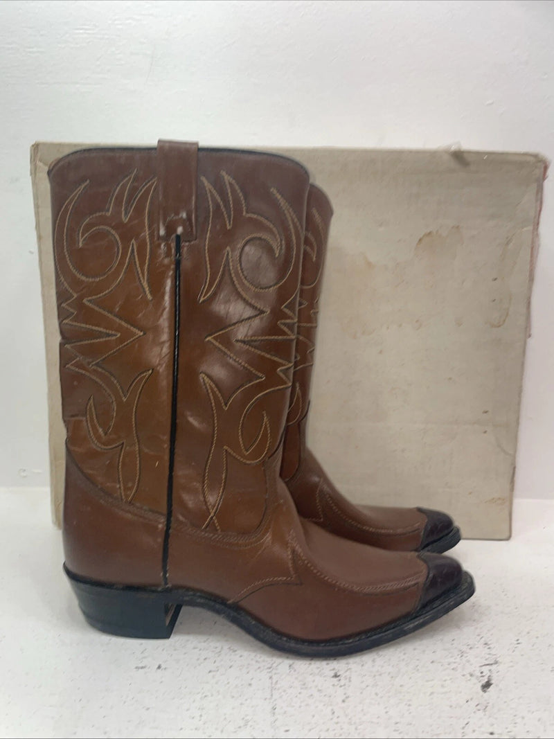 New Women’s Brown Texas Brand Cowboy Boots. 21 9 C. 15-61
