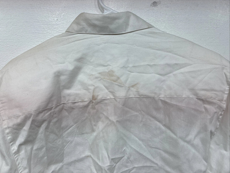 New Women’s Wrangler White Designed Long Sleeve Button Up Small TT-2