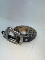 New Black Genuine Leather Nocona Silver Bling XL Belt #N3489201 NN-118