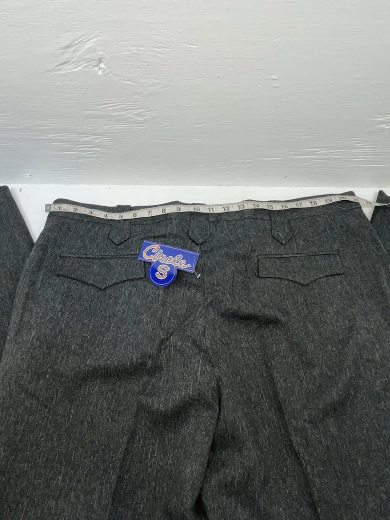 New Vintage Black Circle S Polyester Pants #CP4776 OO-3