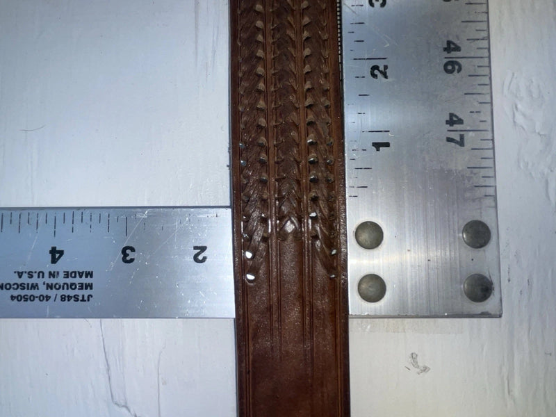 New Brown Genuine Leather Weaved 48” Belt NN-145