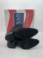 New Men’s Black Texas Brand Cowboy Boots. 7640 8.5 8 1/2 D. 1-106