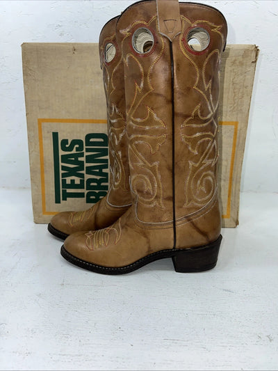 New Women’s Brown Texas Brand Cowboy Boots. L 195 6 M. 20-102