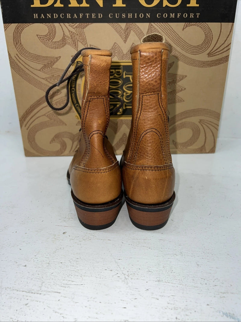 New Women’s Brown Dan Post Lace Up Cowboy Boots. DP59003 6 M. 20-141