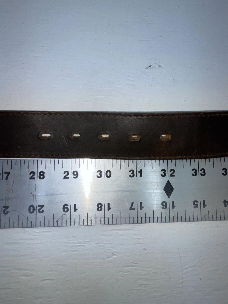 New Brown Genuine Leather Nocona Pendent And Tooled 30” Belt #1110202 JJ-27