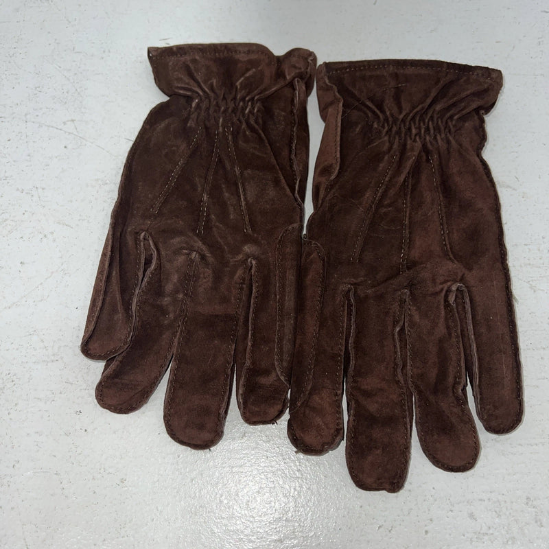 New Dremier Brown Leather Warm Lined Riding Gloves E-501