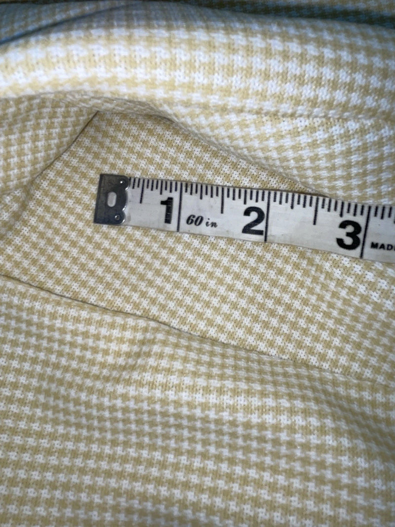 New Vintage Cream Checkered Dickson Jenkins Polyester Pants #502 XX-16