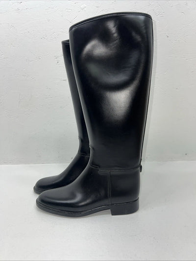 New Women’s Black Derby English Boots.  37 6 M. 12-1