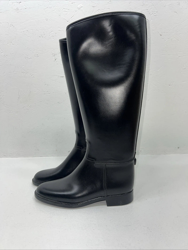 New Women’s Black Derby English Boots.  37 6 M. 12-1