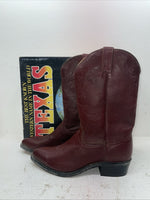 New Men’s Red Texas Brand Cowboy Boots. 7963 10.5 10 1/2 D. 7-84