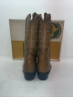 New Men’s Brown Texas Brand Cowboy Boots. M 87 9.5 9 1/2 D. 6-100
