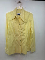 New Women’s Panhandle Slim Yellow Long Sleeve Pearl Snap 14 Medium II-82