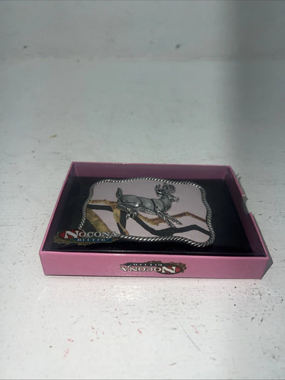 New Women’s Nocona Pink Deer Belt Buckle. 37102 A-117