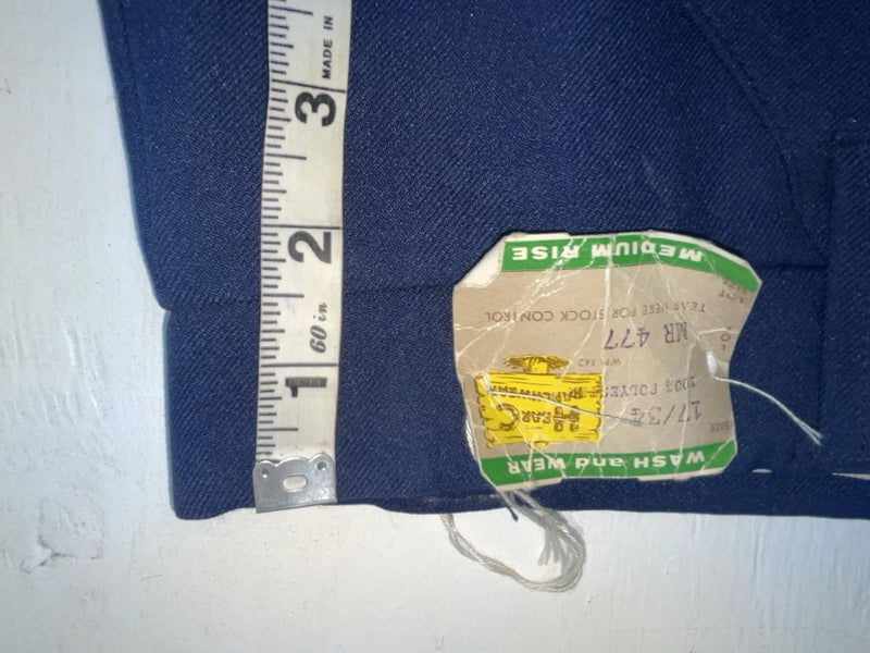 New Vintage Blue H Bar C Polyester Pants #MR477 ZZ-14
