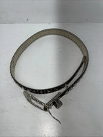 New Brown Blazin Roxx Genuine Leather Bling Belt Large #N3510002 W-14