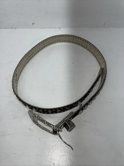 New Brown Blazin Roxx Genuine Leather Bling Belt Large #N3510002 W-14