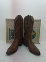 New Men’s Brown Texas Brand Cowboy Boots. 7311 10 D. 6-42