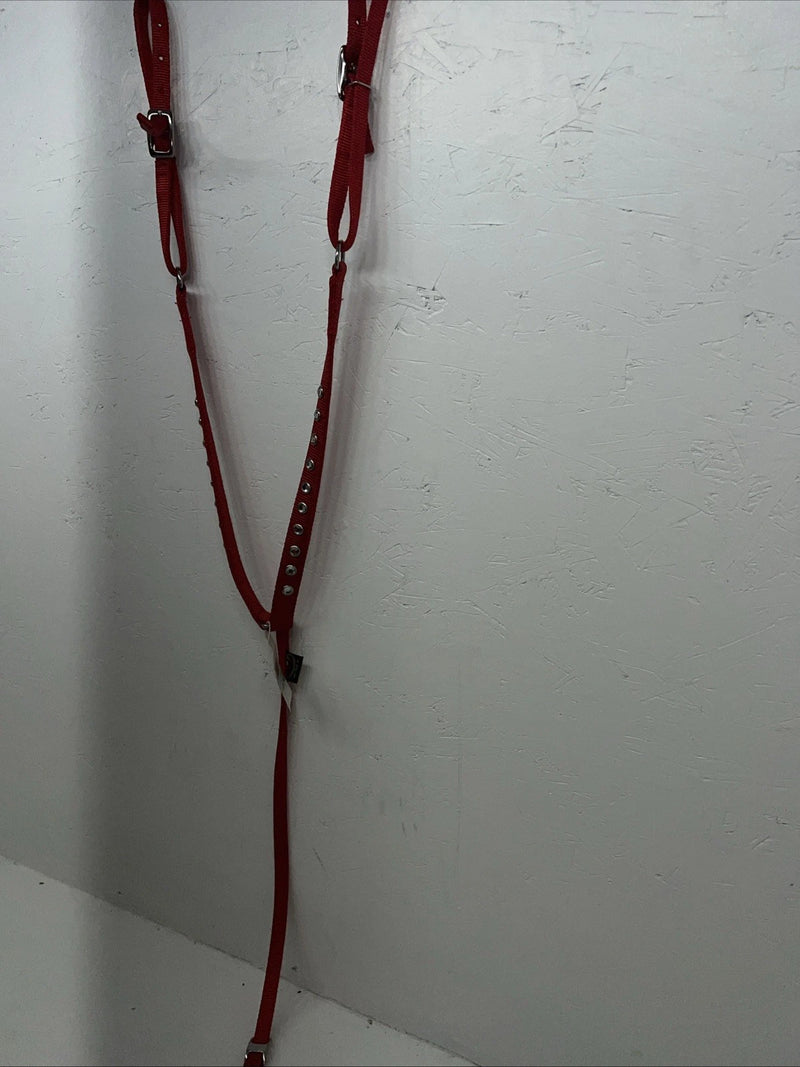 New Red Bling Fabtron Nylon Breastcollar #6821-1 EE-10