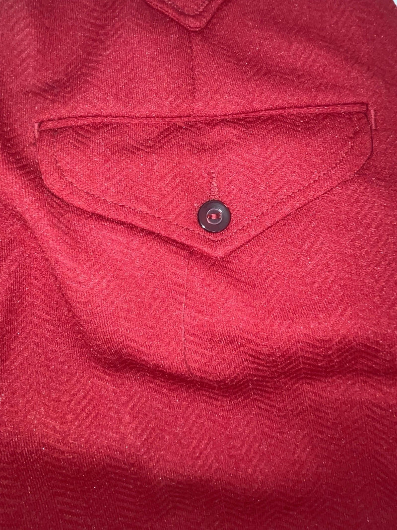 New Vintage Red Polyester Pants #2327 3A-78