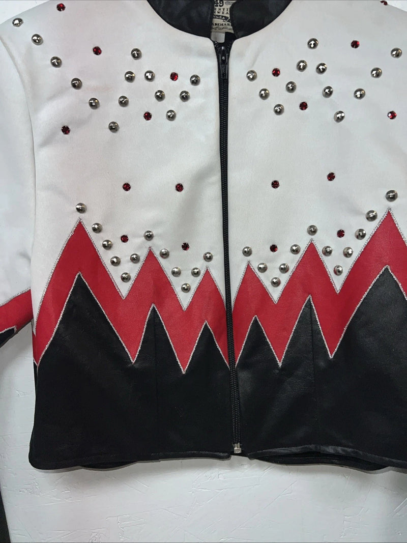 New Women’s 1849 Authentic Ranchwear White Short Western Show Jacket XS UU-69