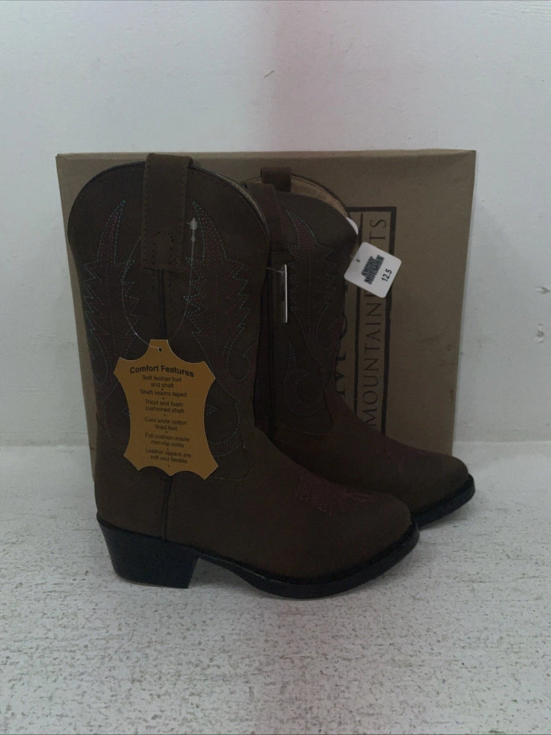 New Kids Brown Smoky Mountain Cowboy Boots. 3531 C 12.5 12 1/2. 23-24