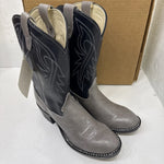 NEW Bronco brand Western Boots, Grey With Blue Tops, Men Size 5D.  #1-10