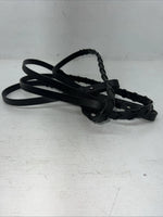 New Silver Fox Black Genuine Leather Braided 60” English Reins #20-8578-2 Y-21