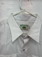 New Men’s Mesquite White Long Sleeve Pearl Snap 17.5 X 37 XL T-91