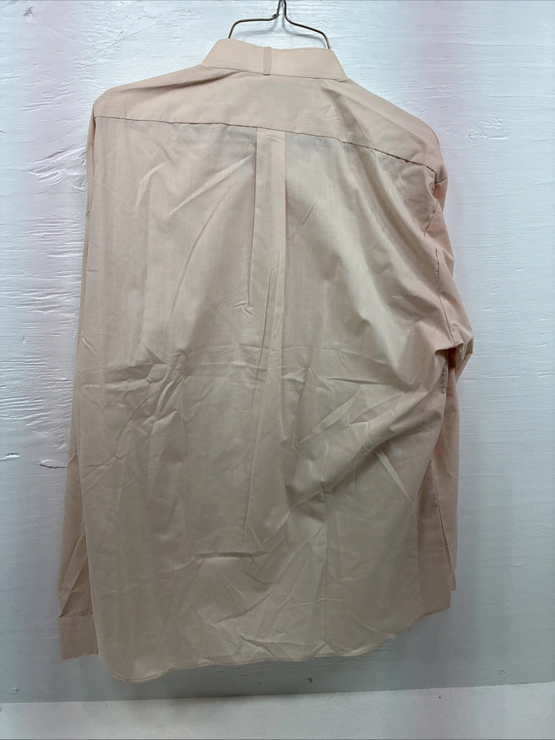 New Wayne Scott Tan Long Sleeve Button Up English Shirt XL X-78