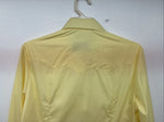 New Women’s Panhandle Slim Yellow Long Sleeve Pearl Snap 14 Medium II-82