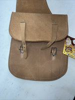 New Tough 1 Brown Leather Split Saddle Bag #61-4304 G-502