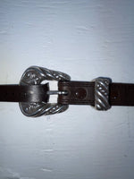 New Brown Genuine Leather Nocona Silver Pendent 32” Belt #3216244 Z-143