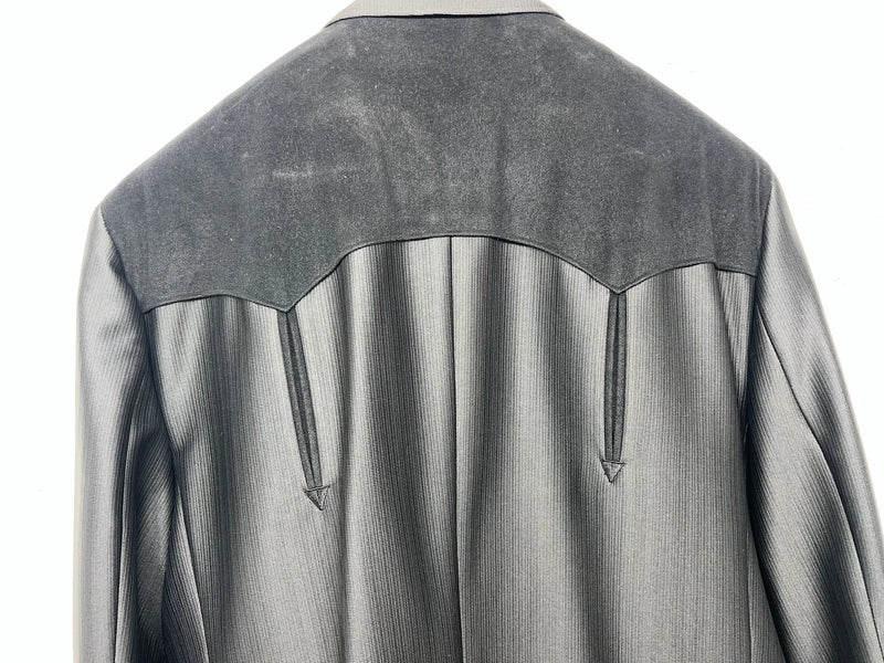 New Men’s Circle S Black Suit Jacket 56L #24244 BB-602