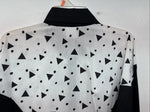 New Women’s Cowboy Threads Black White Long Sleeve Button Up XL II-41