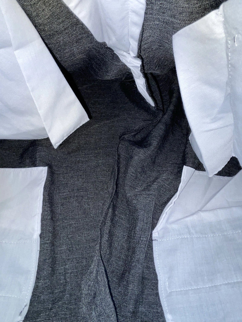 New Vintage Gray Circles S Polyester Pants #CP4776 XX-76
