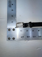 New Black Genuine Leather Beaded 32” Belt Z-136