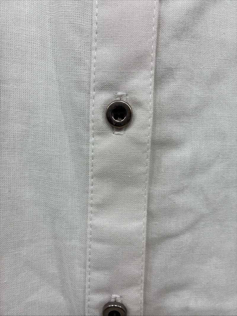 New Men’s Cowboy Threads White Multiple Color Long Sleeve Button Up Medium K-21