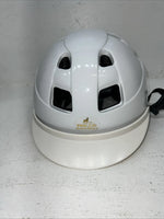 New Women’s White Pro Lite English Riding Helmet. 1056 Large. 12-84