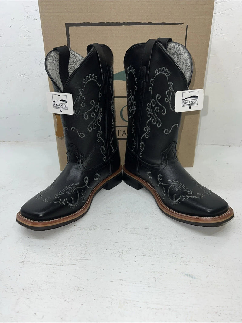 New Women’s Black Smoky Mountain Cowboy Boots. 6843 5.5 5 1/2. 20-140
