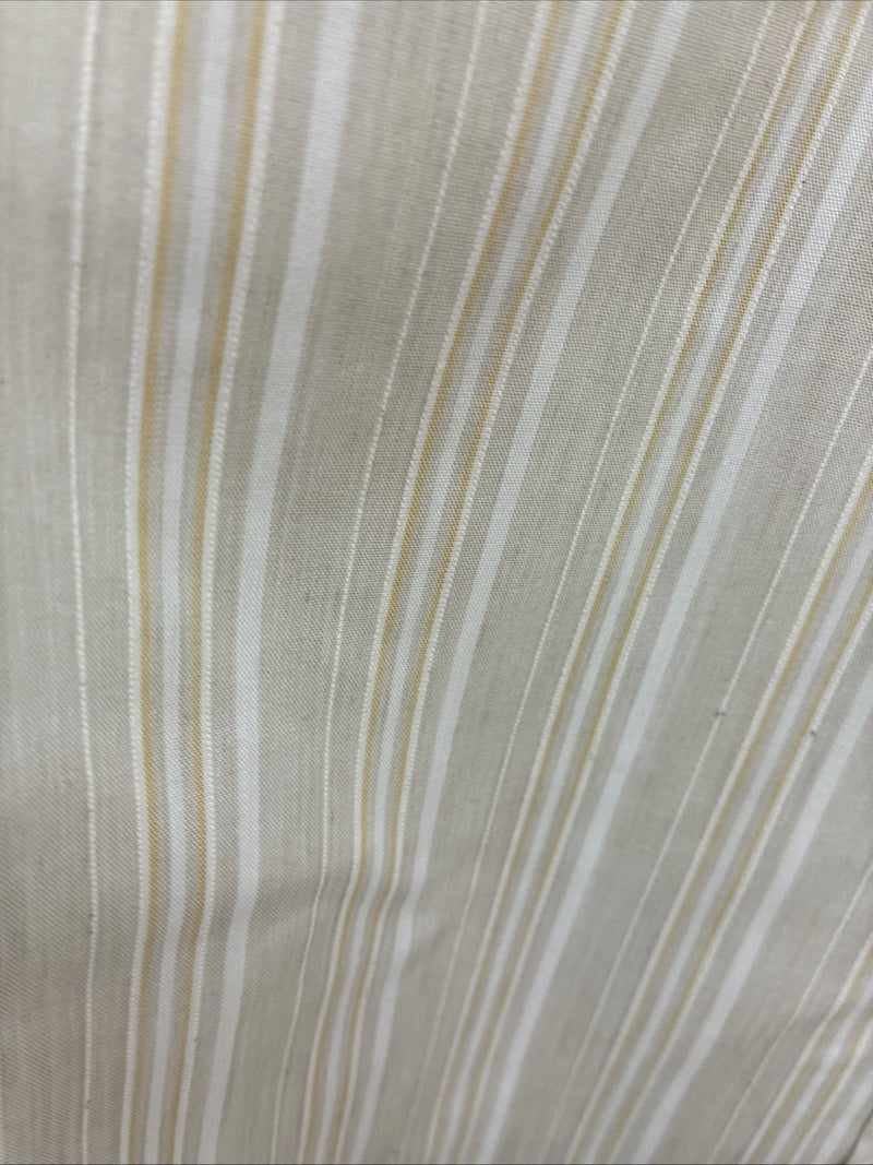 New Men’s White Horse Tan White Stripe Short Sleeve Pearl Snap XL O-72 