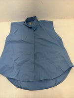 New Women’s Blue Sleeveless Tough 1 Comfort Riders English Shirt. 38 G-41