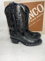 New Children’s Black Bronco Cowboy Boots. C1942 11.5 11 1/2 D. 24-115