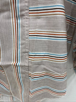 New Men’s Tem Tex Multicolor Stripe Long Sleeve Pearl Snap 14.5 X 33 Small V-8