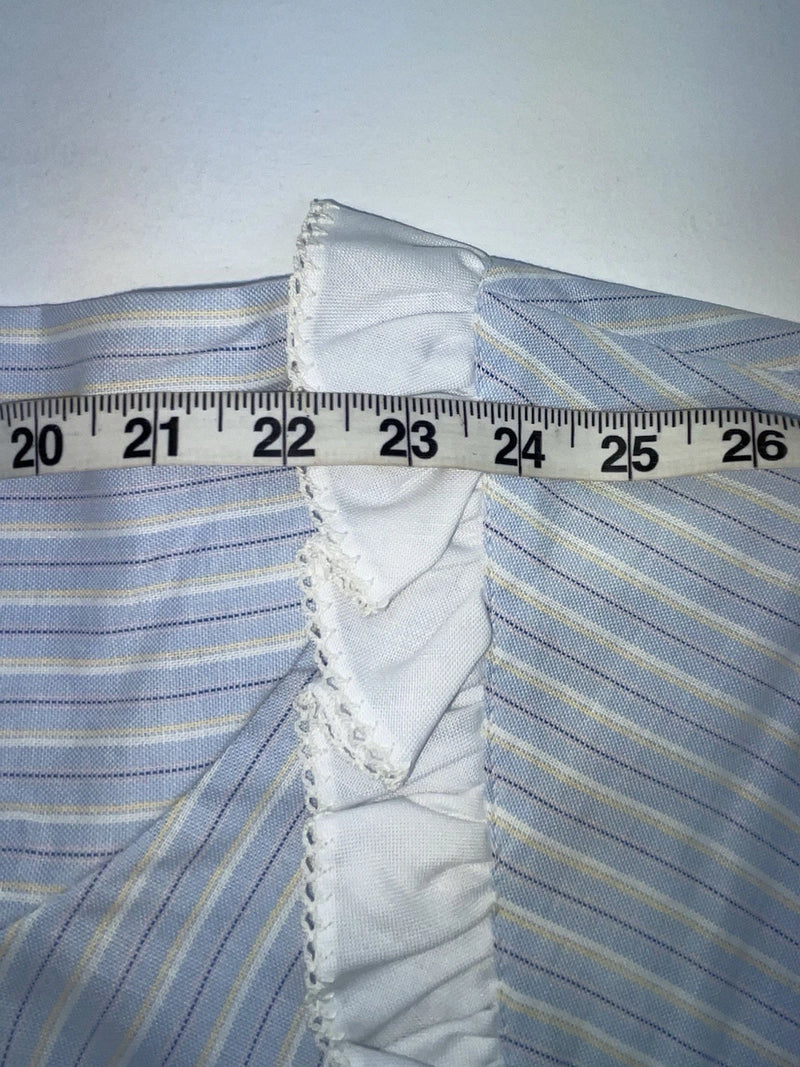 New Women’s Blue Striped H Bar C Long Sleeve Button Up Shirt #20119 3B-33