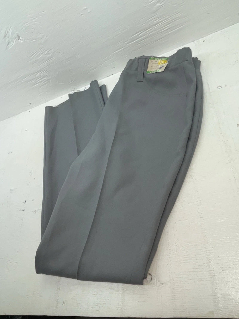 New Vintage Gray H Bar C Polyester Pants #477 3A-58