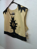 New Women’s 1849 Authentic Ranchwear Yellow Western Show Vest XL #3235 WW-71