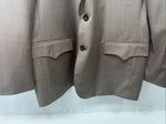 New Men’s Circle S Tan Suit Jacket 46R #25832 X-608
