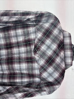 New Women’s Cumberland Purple Plaid Long Sleeve Pearl Snap Size 3X GG-11